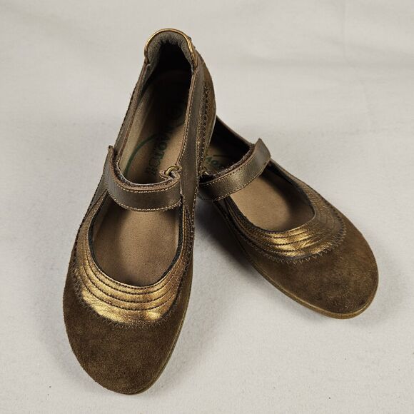 Noat Koru Kirei Mary Jane Leather Flats US Size 6.5 / 7 EU Size 37 Brown Suede - Picture 16 of 16